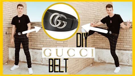 Making a GUCCI BELT for CHEAP! *CLOTHING 